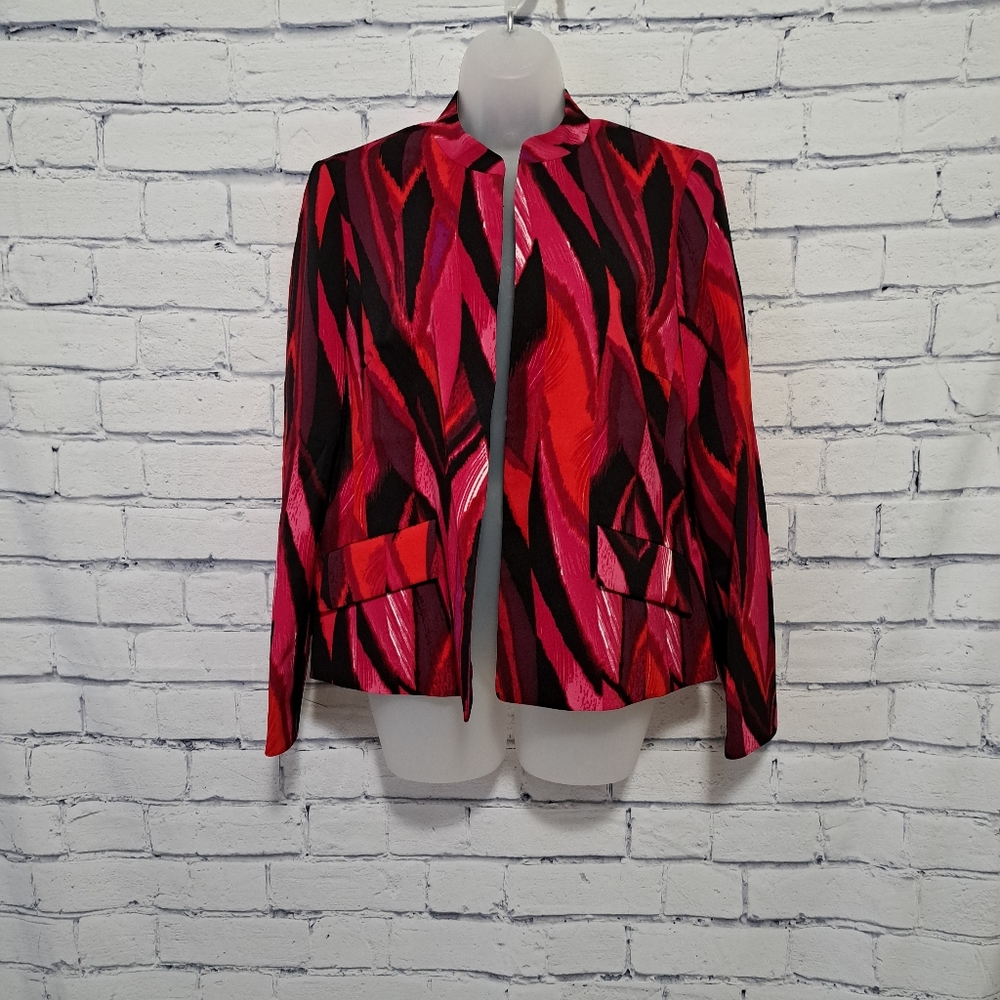 KASPER Red Blazer Size 10